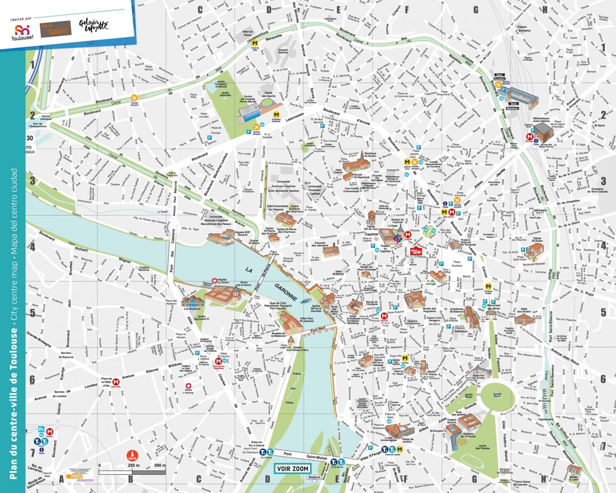 pdf hartă de Toulouse