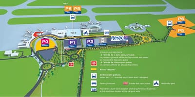 Toulouse airport terminal hartă