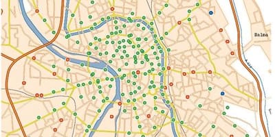 Harta Toulouse bicicleta