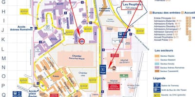 Harta Toulouse spital