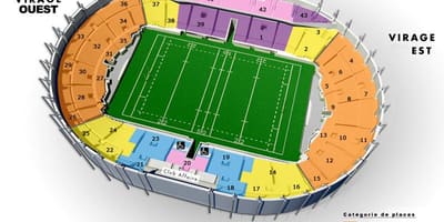 Harta Toulouse stadium 